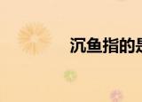 沉鱼指的是谁（沉鱼介绍）