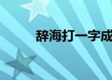 辞海打一字成语（辞海打一成语）