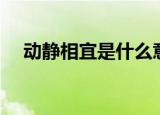 动静相宜是什么意思（动静相宜的解释）