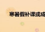 寒暑假补课或成过去式（寒暑假套餐）