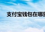 支付宝钱包在哪里（支付宝钱包的位置）