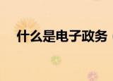 什么是电子政务（电子政务是怎么回事）