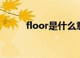 floor是什么意思（floor怎么读）