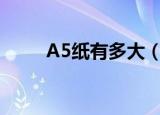 A5纸有多大（a5纸尺寸是多少寸）