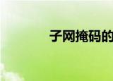 子网掩码的作用（子网掩码）