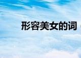 形容美女的词（形容美女的词大全）