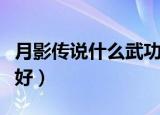 月影传说什么武功最厉害（月影传说什么职业好）