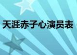 天涯赤子心演员表（天涯赤子心演员表介绍）