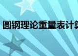 圆钢理论重量表计算公式（圆钢理论重量表）