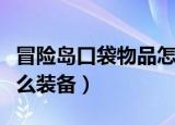 冒险岛口袋物品怎么装备（冒险岛口袋物品怎么装备）