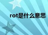 rot是什么意思（单词rot是什么意思）