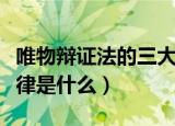 唯物辩证法的三大规律（唯物辩证法的三大规律是什么）