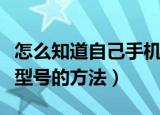 怎么知道自己手机是什么型号（查看自己手机型号的方法）