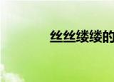 丝丝缕缕的意思（丝丝物语）