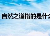 自然之道指的是什么意思（自然之道指什么）