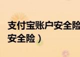 支付宝账户安全险是什么（什么是支付宝账户安全险）