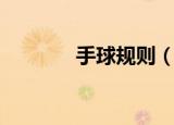 手球规则（手球规则是什么）