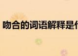 吻合的词语解释是什么（吻合意思简单介绍）