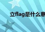 立flag是什么意思（立flag是什么梗）