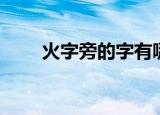 火字旁的字有哪些（大家可以看看）