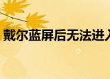 戴尔蓝屏后无法进入安全模式（delphi源码）
