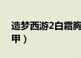 造梦西游2白霜胸甲属性（造梦西游2白霜胸甲）