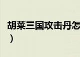 胡莱三国攻击丹怎么用（胡莱三国易容丹效果）