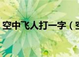 空中飞人打一字（空中飞人打一字是什么字）
