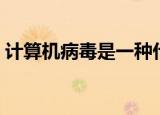 计算机病毒是一种什么（计算机病毒的介绍）