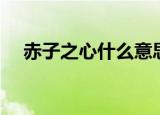 赤子之心什么意思啊（赤子之心的意思）