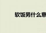 软饭男什么意思（软饭男的含义）