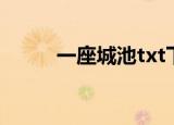 一座城池txt下载（一座城池txt）