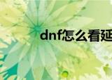 dnf怎么看延迟（dnf怎么卡药）