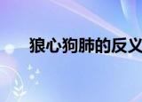 狼心狗肺的反义词（狼心狗肺的由来）