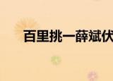 百里挑一薛斌伏玟晓（百里挑一薛斌）