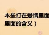 本垒打在爱情里面是什么意思（本垒打在爱情里面的含义）