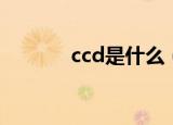 ccd是什么（ccd是什么意思）