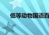 低等动物国语百度云（低等动物国语）