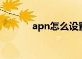 apn怎么设置（怎么设置apn）
