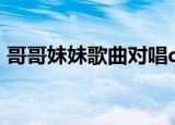 哥哥妹妹歌曲对唱dj完整版（哥哥妹妹歌曲）