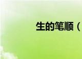 生的笔顺（生的笔顺是什么）