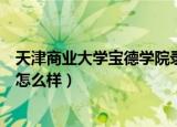 天津商业大学宝德学院录取通知书（天津商业大学宝德学院怎么样）