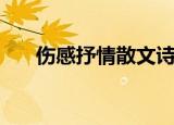 伤感抒情散文诗大全（伤感抒情散文）