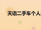 天语二手车个人出售广州（天语e359）