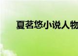 夏茗悠小说人物关系图（夏茗悠新书）