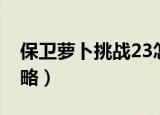 保卫萝卜挑战23怎么过（保卫萝卜挑战23攻略）
