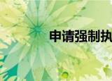 申请强制执行（申请米米号）