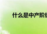 什么是中产阶级（中产阶级的解释）