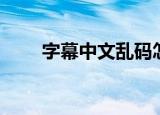 字幕中文乱码怎么办（其实很简单）