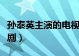孙泰英主演的电视剧大全（孙泰英主演的电视剧）